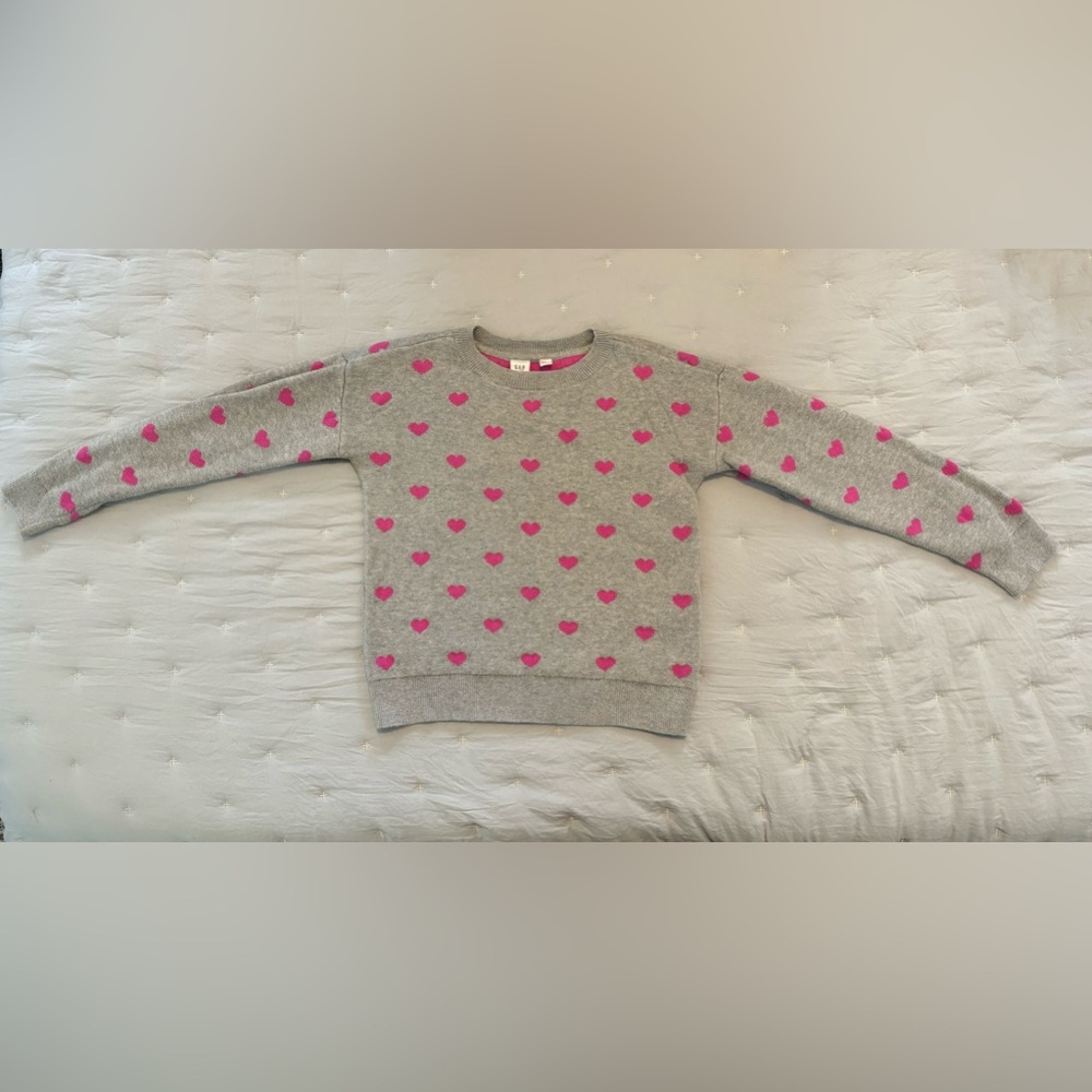 Gap Kids Hearts Sweater Size Large